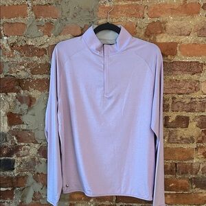 Peter Millar Light Purple Quarter-Zip Pullover